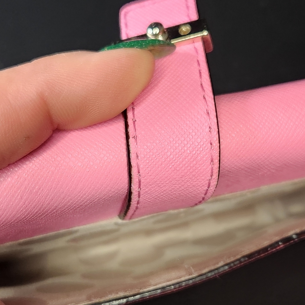 Kate Spade Saffiano NWOT vintage barbiecore pink wallet phonecase crossbody bag - Picture 7 of 7
